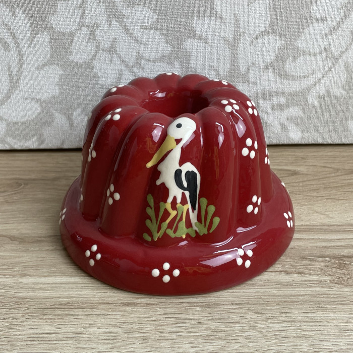 Petit moule à Kougelhopf rouge cigogne 13 cm