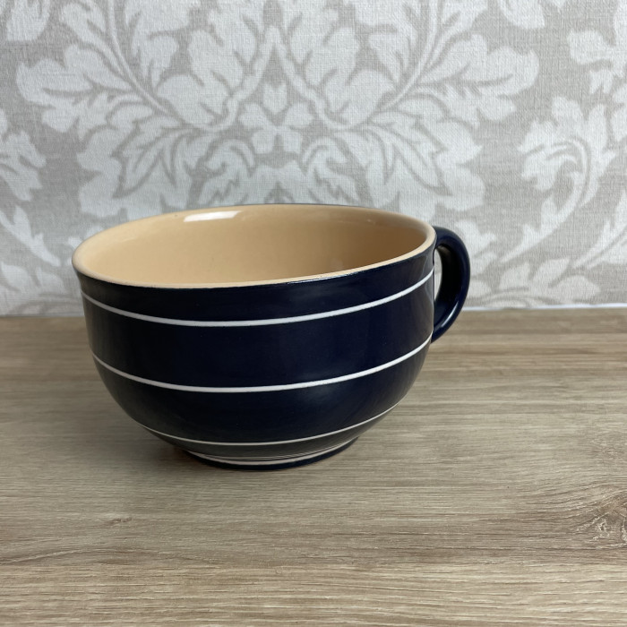 Tasse bleu cerclée