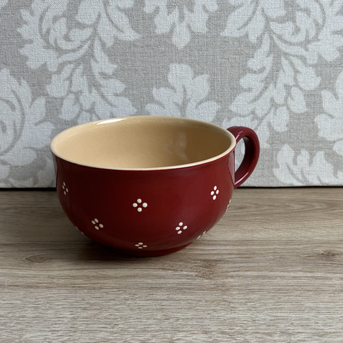 tasse rouge point